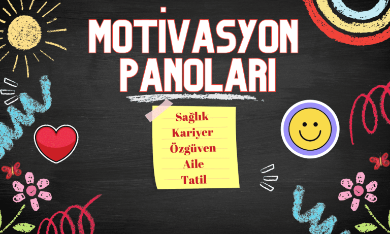 Motivasyon Panosu ve Hedef Panosu Örnekleri